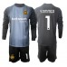 Inter Milan Yann Sommer #1 Keeper Hjemmedraktsett Barn 2025-26 Lange ermer (+ Korte bukser)
